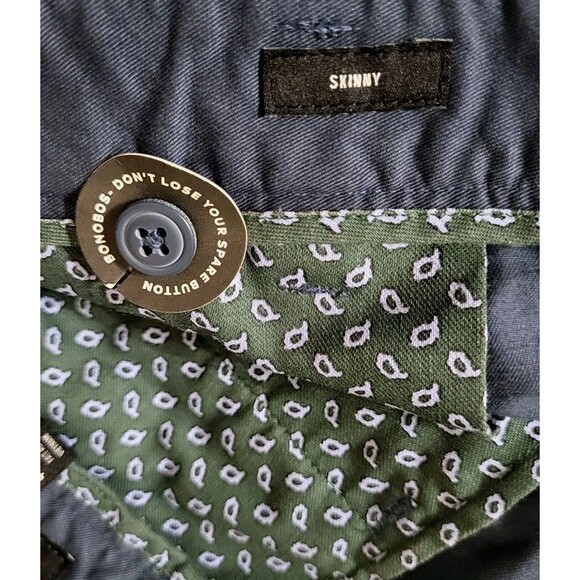 Bonobos Stretch Washed Chino Pants-Blue 40x30 New Casual Preppy Neutral- Skinny - Picture 4 of 11